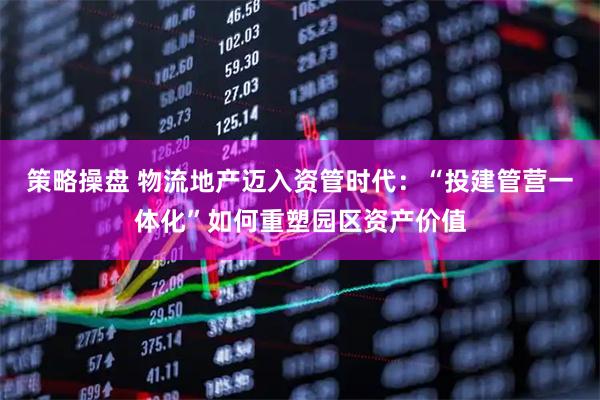 策略操盘 物流地产迈入资管时代：“投建管营一体化”如何重塑园区资产价值