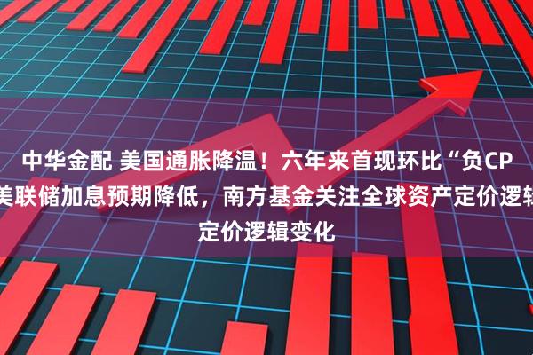 中华金配 美国通胀降温！六年来首现环比“负CPI”，美联储加息预期降低，南方基金关注全球资产定价逻辑变化