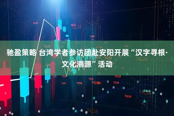 驰盈策略 台湾学者参访团赴安阳开展“汉字寻根·文化溯源”活动