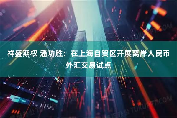 祥盛期权 潘功胜：在上海自贸区开展离岸人民币外汇交易试点